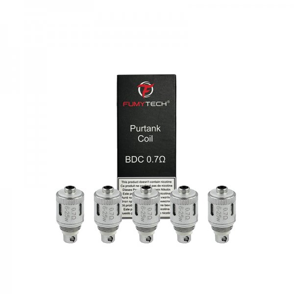 Purtank BDC 0.7Ω /0.9Ω coils (5pcs) - Fumytech