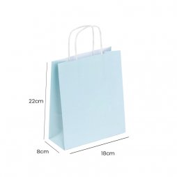 Mini kraft bag parma with twisted handles 18x22x8cm (25pcs)