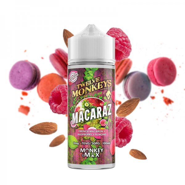 Macaraz Monkey Mix 0mg 100ml - Twelve Monkeys