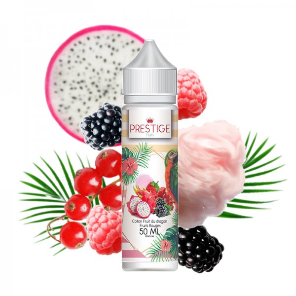 Cotton Candy Fruit du Dragon Fruits Rouges 0mg 50ml - Prestige Fruits