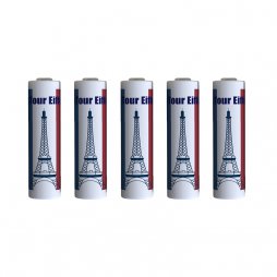 Wraps pour accus 18650 Tour Eiffel (5pcs)