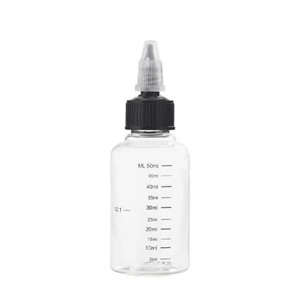 Graduated bottle with measuring cap 50ml