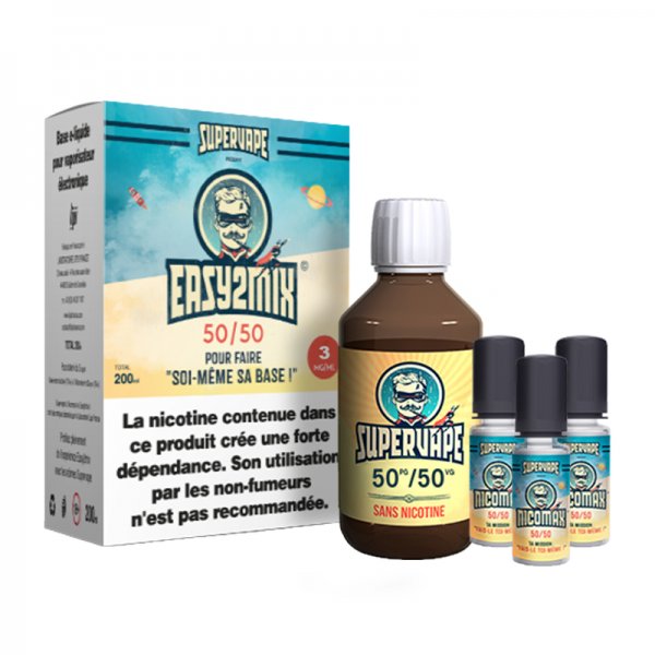 Easy2Mix 200ml 50PG / 50VG - 3mg nicotine - Supervape