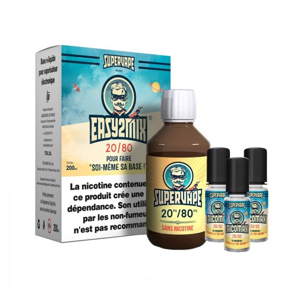 Easy2Mix 200ml 20PG / 80VG - 3mg nicotine - Supervape