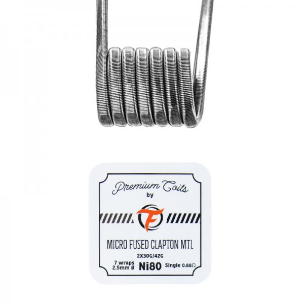 Micro Fused Clapton MTL Ni80 0.88Ω New Version (10pcs) - Fumytech