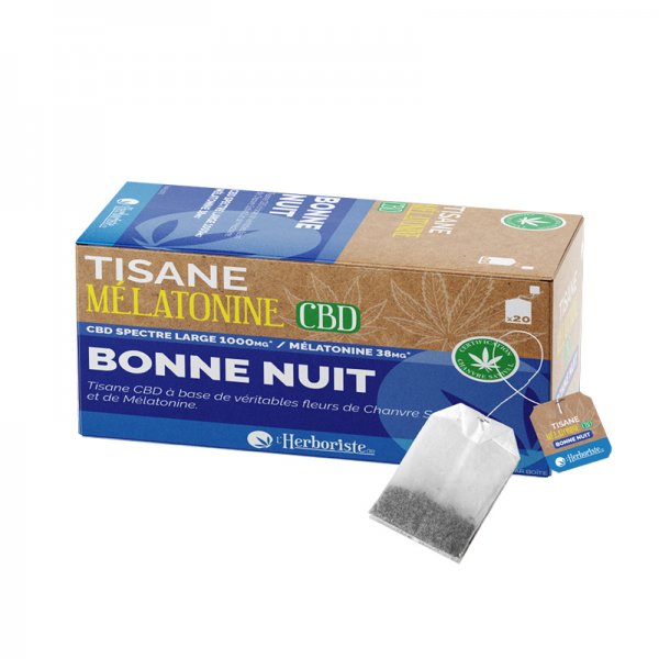 Tisane CBD Bonne Nuit (20pcs) - L'Herboriste CBD