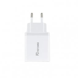 Adaptater Wall/USB & USB Type-C 20W 5V Fast Charge 3.0 - BK383