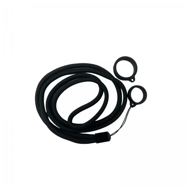 Lanyard With Silicone Ring Black (1pcs)