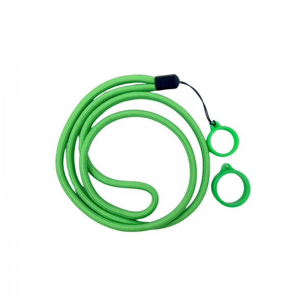 Lanyard With Silicone Ring Green (1pcs)