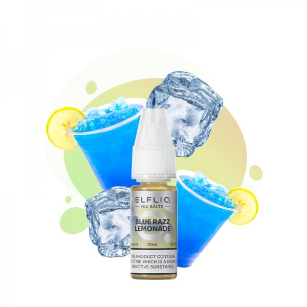 Blue Razz Lemonade Nic Salt 10ml - Elfliq by Elf Bar