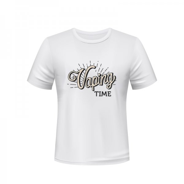 [FID] T-Shirt Vaping Time White B