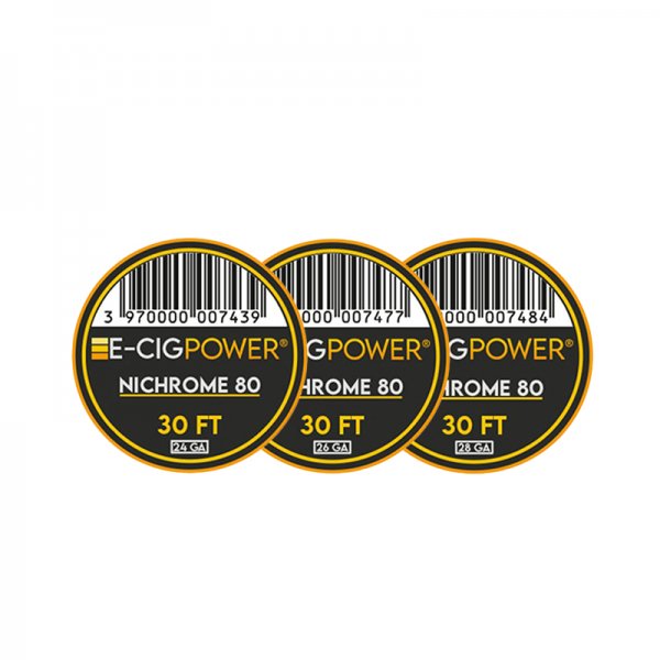 Bobine Ni80 24/26/28G (30 ft) - E-Cig Power