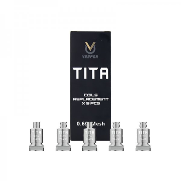 Coils Tita 0.6 Ω / 0.25 Ω  (5pcs) - Veepon