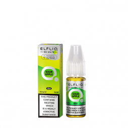 Sour Apple Nic Salt 10ml - Elfliq by Elf Bar