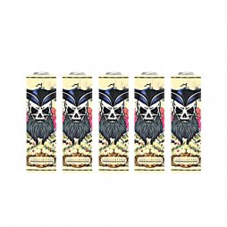 Wraps pour accus 18650 (5pcs) Skull Pirate