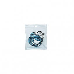 Flat Lanyard With 2 Silicone Rings Blue (1pcs)