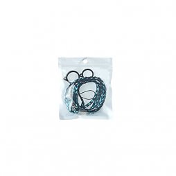 Weave Lanyard With 2 Silicone Rings Black (1pcs)