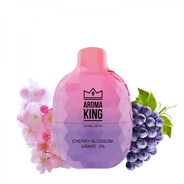 Puff Jewel Mini 600 Cherry Blossom Grape 20mg - Aroma King