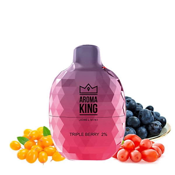 Puff Jewel Mini 600 Triple Berry 20mg - Aroma King