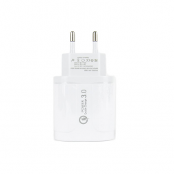 [Sample] 4-Port 3.1A 5V Fast Charge 3.0 Power to USB Adapter - BK385 (White)