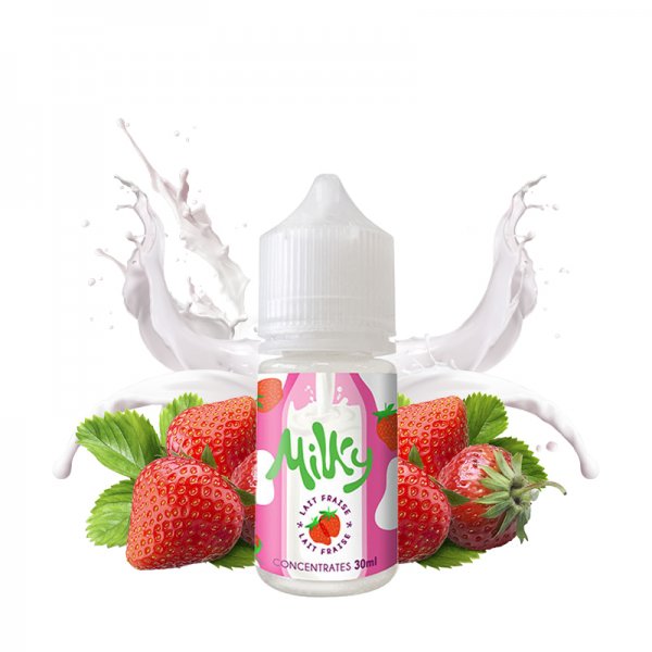 Concentrate Lait Fraise 30ml - Le Coq Qui Vape