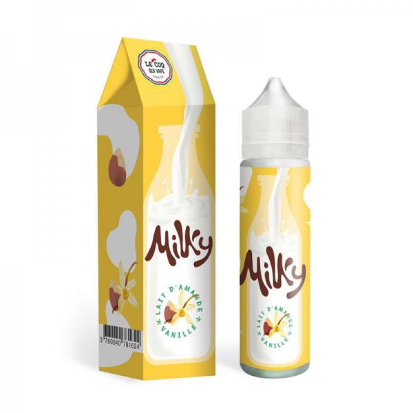 Lait d'Amande Vanille 0mg 50ml - Milky by Le Coq Qui Vape