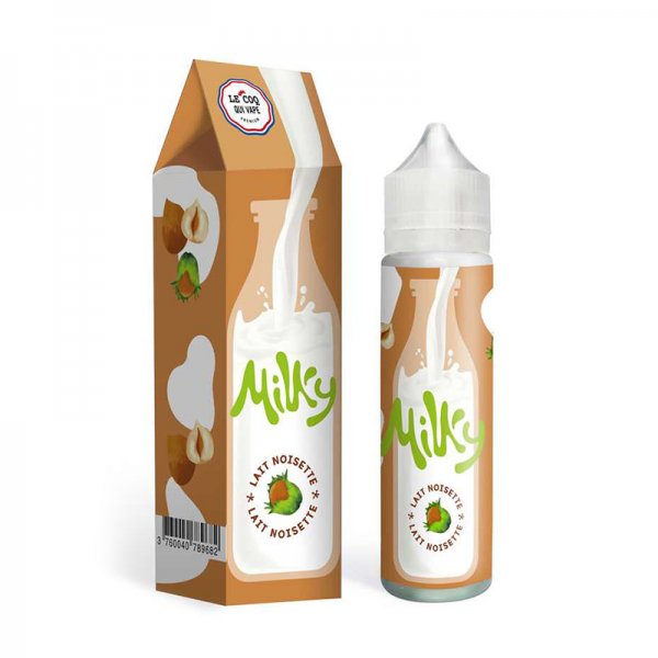 Lait Noisette 0mg 50ml - Milky by Le Coq Qui Vape