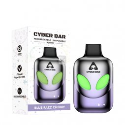 Puff AL8000 Blue Razz Cherry 0mg 10ml - Cyber Bar