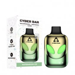 Puff AL8000 Watermelon Ice 0mg 10ml - Cyber Bar