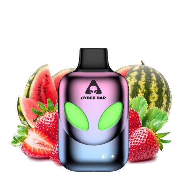 Puff AL8000 Strawberry Watermelon 0mg 10ml - Cyber Bar