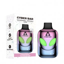 Puff AL8000 Strawberry Watermelon 0mg 10ml - Cyber Bar