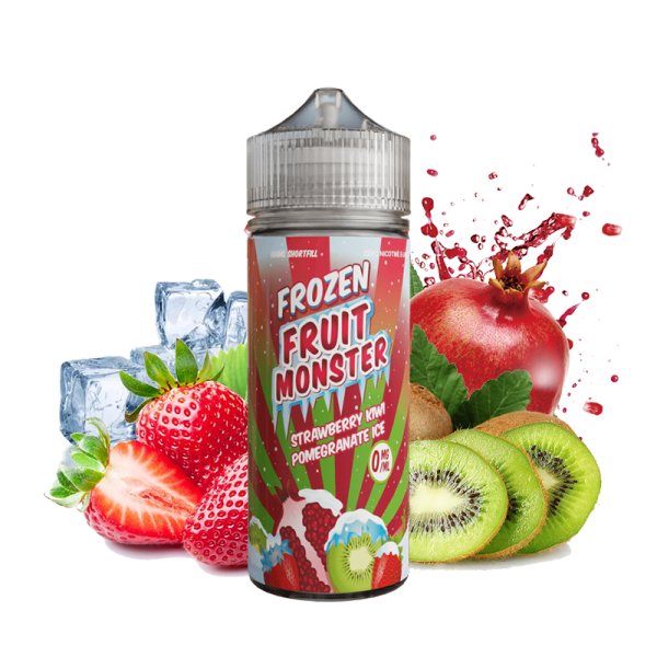 Strawberry Kiwi Pomegranate 0mg 100ml - Frozen Fruit Monster by Monster Vape Labs