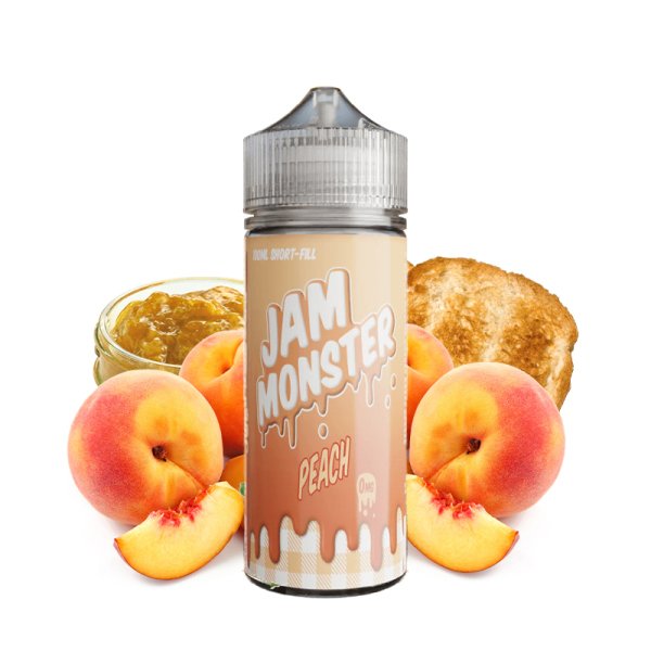 Peach 0mg 100ml - Jam Monster by Monster Vape Labs