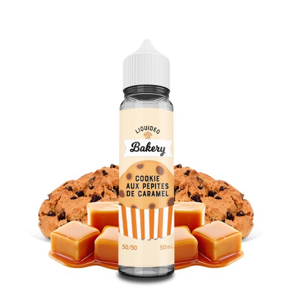 Cookie aux Pépites de Caramel 0mg 50ml - Liquideo Tentation