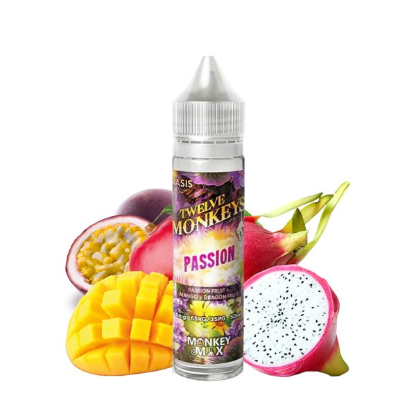 Passion Monkey Mix 0mg 50ml - Twelve Monkeys