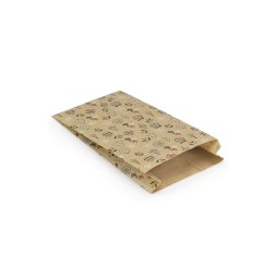 Pochette cadeau kraft Gamme "Sapin" 18 x 35 x 6 cm