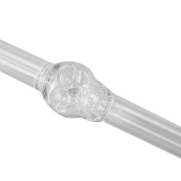 Glass Hookah head shape MouthPiece Chicha（Skull）-clear