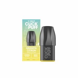 Cartridge Click & Puff 10/20mg Granita Citron (1pcs) - X-Bar