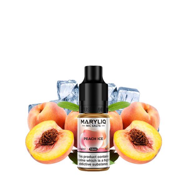 Peach Ice Nic Salt 10ml - Maryliq by Lost Mary