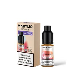 Peach Ice Nic Salt 10ml - Maryliq by Lost Mary