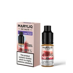 Peach Strawberry Watermelon Ice Nic Salt 10ml - Maryliq by Lost Mary