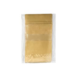 Plastic zippered kraft pouches 16x22x4cm