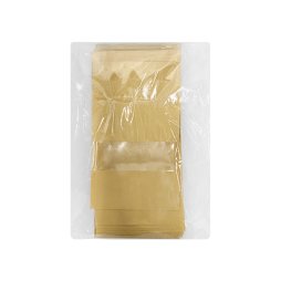 Plastic zippered kraft pouches 9x14x3cm