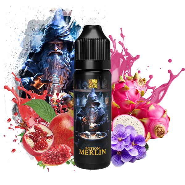 Potion Merlin (Violet/Dragon fruit/Pomegranate/Lemonade) 0mg 50ml - Tribal Force