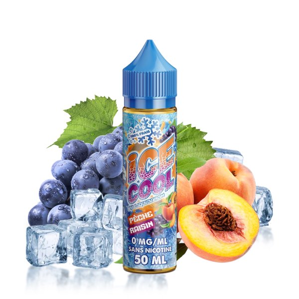 Pêche Raisin 0mg 50ml - Ice Cool by Liquidarom