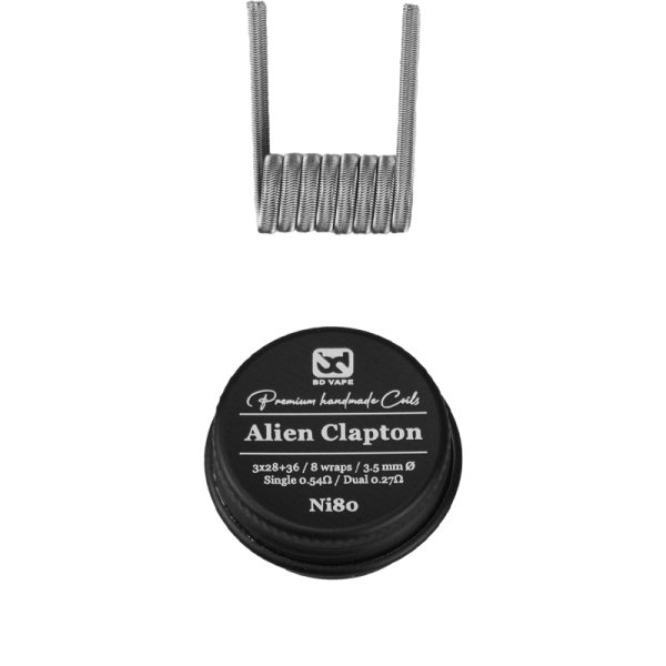 Alien Clapton Ni80 0.54Ω Handmade (2pcs) - BD Vape