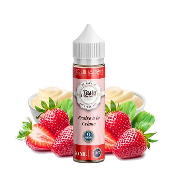 Fraise à la crème 0mg 50ml - Tasty Collection by Liquidarom