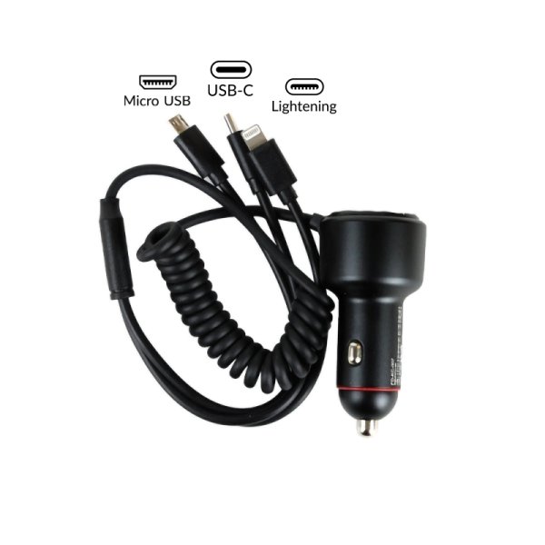 Chargeur Voiture Multi Câble 3 en 1