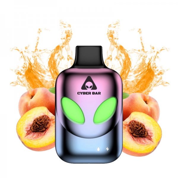 Puff AL8000 Juicy Peach 0mg 10ml - Cyber Bar [Destock]