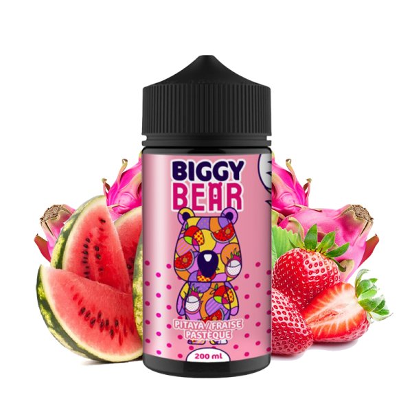 Pitaya Fraise Pastèque 0mg 200ml - Biggy Bear